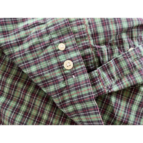 Ralph Lauren Men's Green Plaid‎ Button-Down XL - Picture 5 of 6